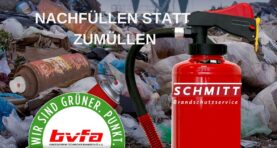 Aktion vom Bundesverband Technischer Brandschutz e.V. bvfa “Nachhaltig löschen”