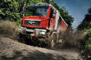 Feuerwehrfahrzeug Rosenbauer mit SCHMITT-Ausstattung