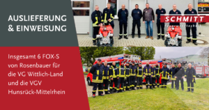 Auslieferungen und Einweisung in insgesamt 6 Tragkrafspritzen - Rosenbauer Fox S