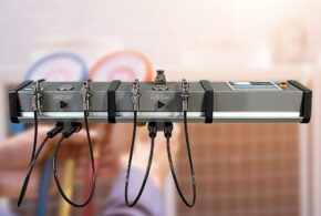 Modulare Füllleiste für Atemluftzylinder von Bauer Kompressoren für Feuerwehren und ihre Atemluftwerkstätten